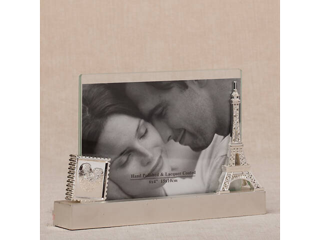 Фоторамка настольная металлическая Lefard Париж 19х12 см - Фото 1