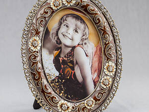 Фоторамка настольная металлическая Lefard Цветы 13х17 см 090MA