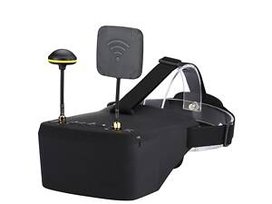 FPV окуляри - шолом для квадрокоптера і авіамоделей Eachine EV800D, 5 'екран, 5.8 Ггц, 2 антени, запис