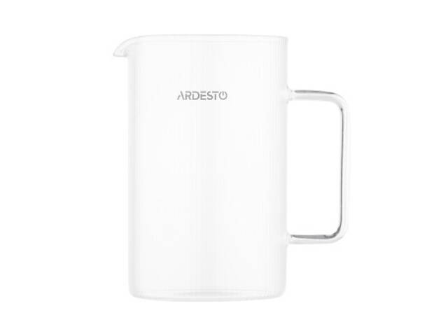 Френч-пресс Ardesto Midori, 800мл, боросилікатне скло, бамбук, прозорий (AR1009WL) - Фото 4