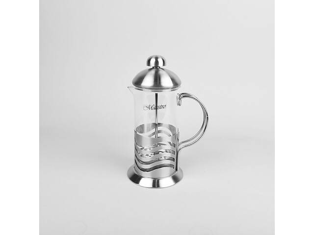 Френч-пресс Maestro 0,8 л Серебристый MR-1662-800 - Фото NaN Френч-пресс Maestro 0,8 л Серебристый MR-1662-800 - Фото NaN