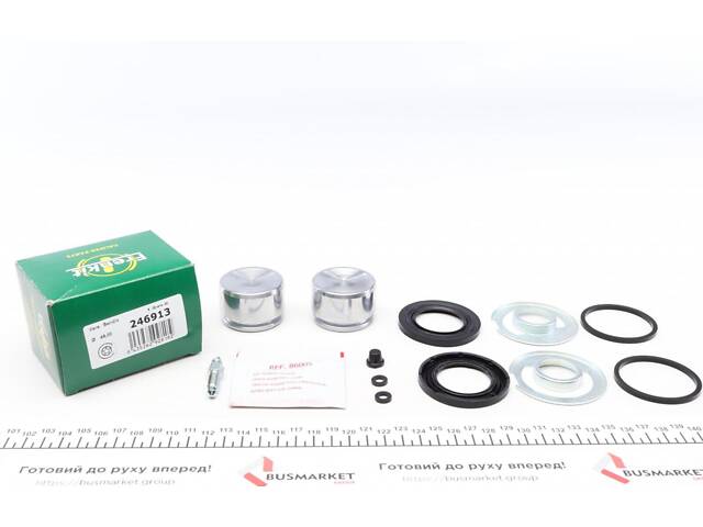 FRENKIT 246913 Ремкомплект супорта (заднього) MB E-class (W210) -03 (d=46mm) (+2 поршня) (Bendix) - Фото 1
