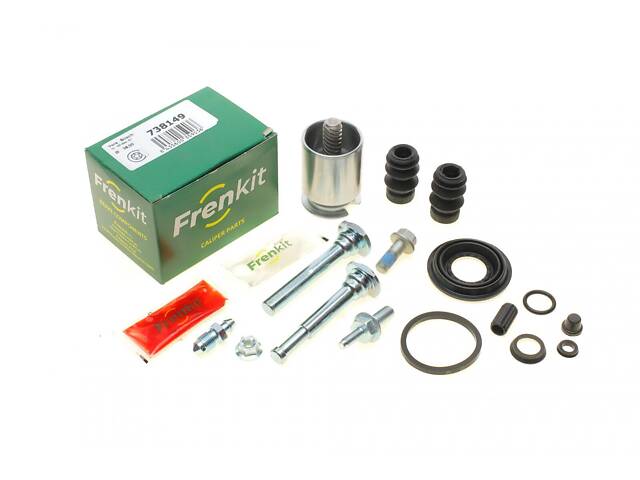 FRENKIT 738149 Ремкомплект супорта (заднього) (L) Citroen C4/Toyota Avensis 06- (d=38mm) (+поршень/направляюча) - Фото 1