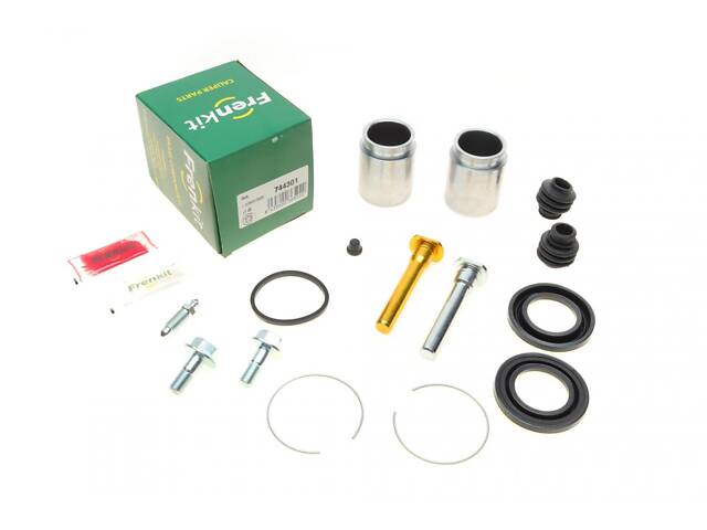FRENKIT 744301 Ремкомплект супорта (переднього) Infiniti QX56 05-14 (d=44mm) (+2поршні/направляюча) (Akebono) - Фото 1