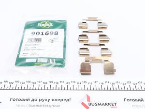 FRENKIT 901698 Планка супорта (переднього) прижимна (к-кт) Renault Megane/Dacia Logan 96- (Lucas)