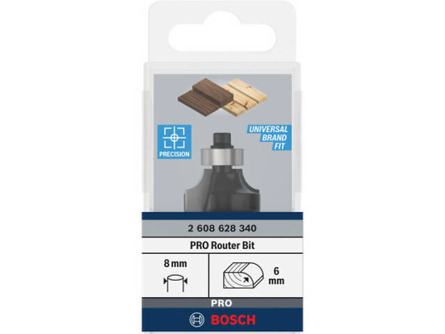 Фреза Bosch Professional карнизна Std S8 R6 L13.2 (2.608.628.340) - Фото 4