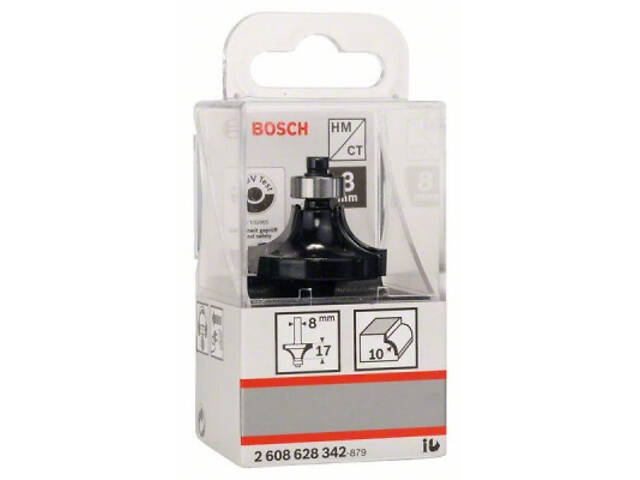 Фреза Bosch Professional карнизна, Std, S8, R10, L16.5 (2.608.628.342) - Фото 5