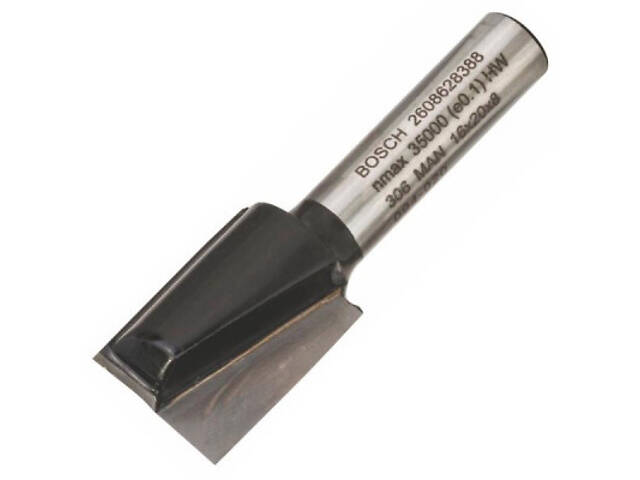 Фреза Bosch Professional пазова з двома лезами Std S8 D16 L20 (2.608.628.388) - Фото 1