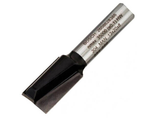 Фреза Bosch Professional пазова з двома лезами, Std, S8, D13, L20 (2.608.628.386) - Фото 1