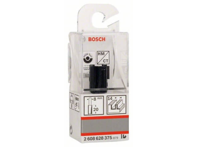 Фреза Bosch Professional пазова з двома лезами, Std, S8, D14, L20 (2.608.628.375) - Фото 6