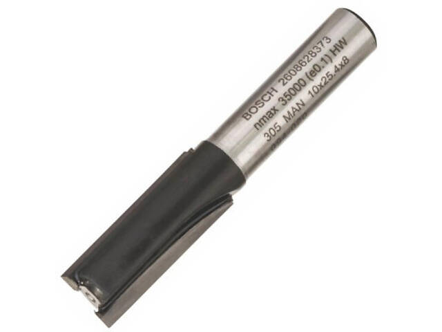 Фреза Bosch Professional пазова з двома лезами, Std, S8, D10, L25.4 (2.608.628.373) - Фото 1