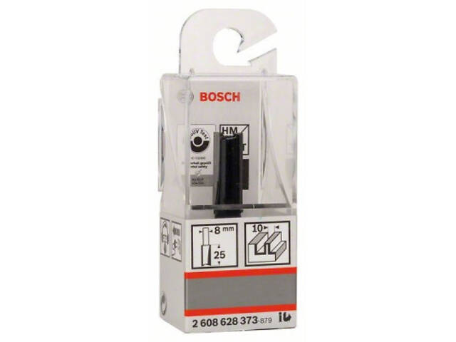 Фреза Bosch Professional пазова з двома лезами, Std, S8, D10, L25.4 (2.608.628.373) - Фото 6
