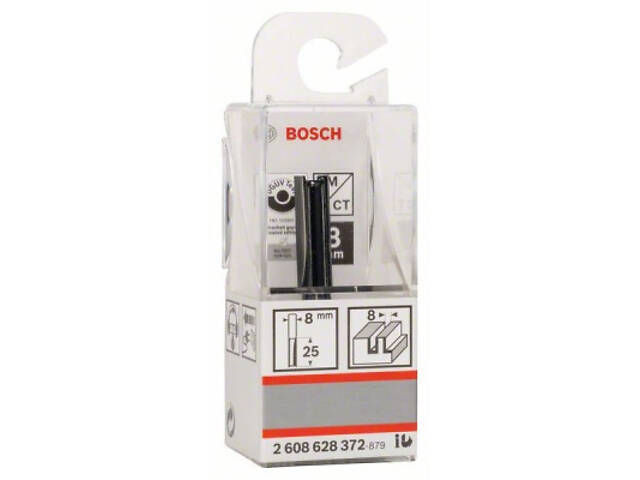 Фреза Bosch Professional пазова з двома лезами, Std, S8, D8, L25.4 (2.608.628.372) - Фото 6