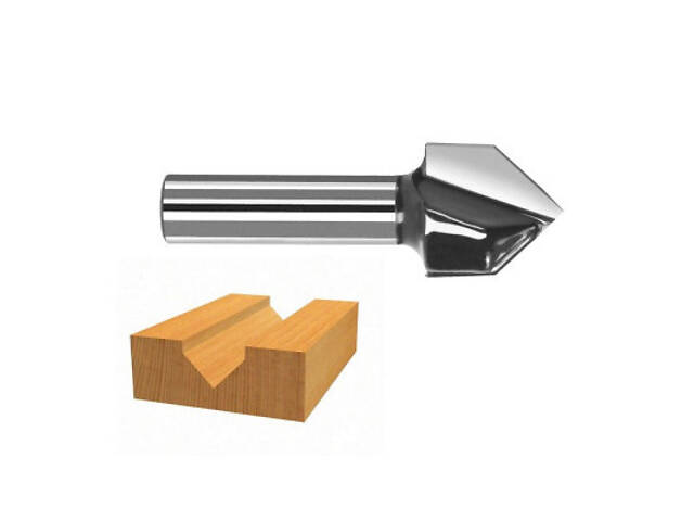 Фреза Bosch Professional пазова V-подібна V, Std, S8, D16, L16 90° (2.608.628.407) - Фото 5