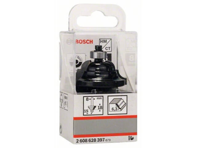 Фреза Bosch Professional профиль, D, Std, S8, R6.3 B15, L18 (2.608.628.397) - Фото 6