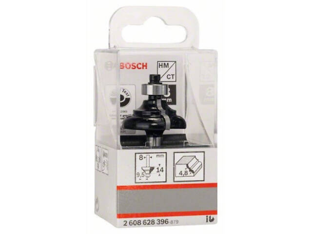 Фреза Bosch Professional профільна C, Std, S8, R4.8 B9.5, L14 (2.608.628.396) - Фото 5