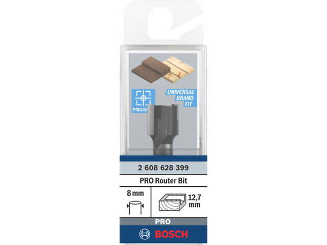 Фреза Bosch Professional шарнірна, Std, S8, D12.7, L12.7 (2.608.628.399) - Фото 2