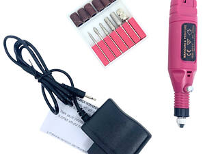 Фрезер для манікюру та педикюру з шістьма насадками для нігтів набір для манікюру