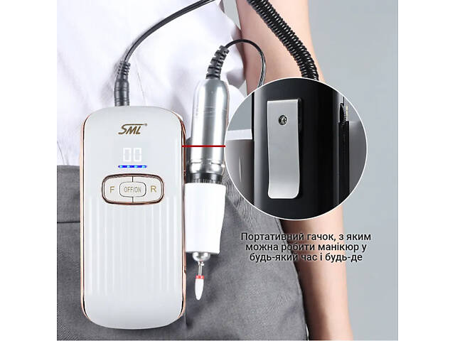 Фрезер для маникюра SML M-11 Black - Фото 4