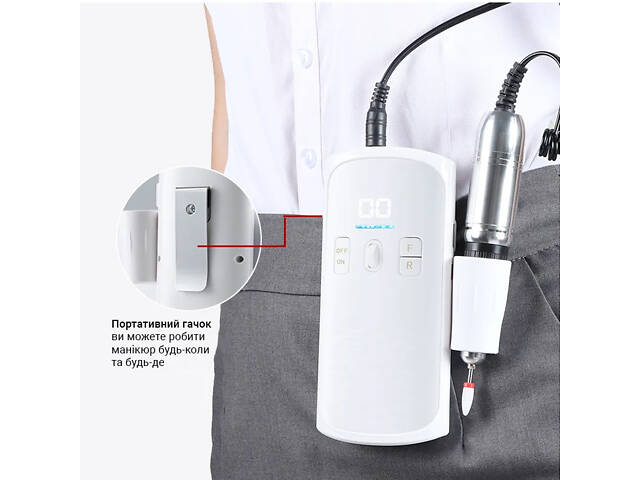 Фрезер для маникюра SML M-8 White - Фото 3