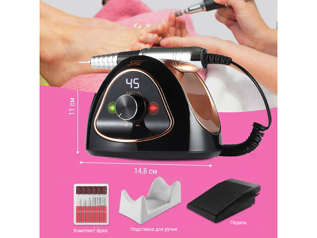 Фрезер для маникюра SML M15 Black - Фото 5