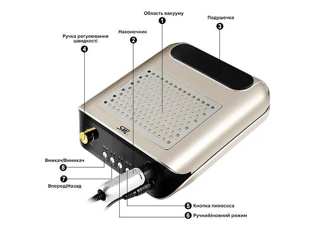 Фрезер для маникюра SML M2 Gold - Фото 3