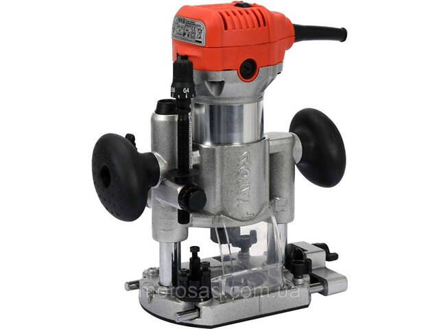 Фрезер ручний по крайці ламінатів електричний YATO YT-82390 710 Вт, цанга Ø= 6, 8 мм, хід- 20 мм, нахил- 45° - Фото 1