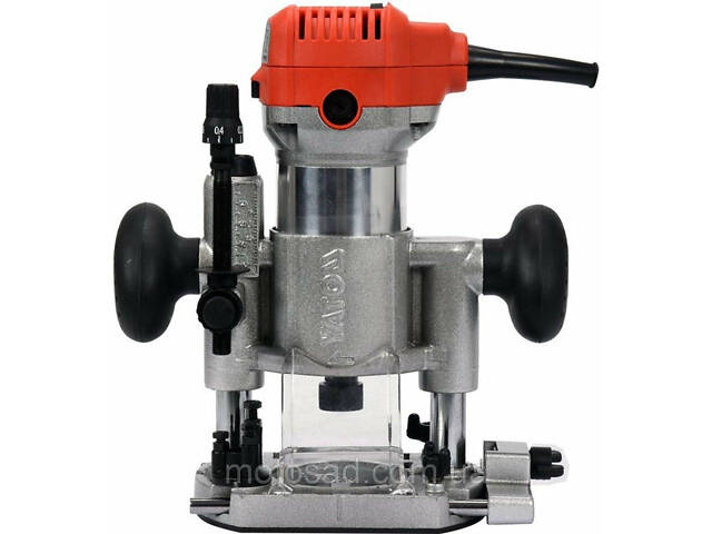 Фрезер ручний по крайці ламінатів електричний YATO YT-82390 710 Вт, цанга Ø= 6, 8 мм, хід- 20 мм, нахил- 45° - Фото 2