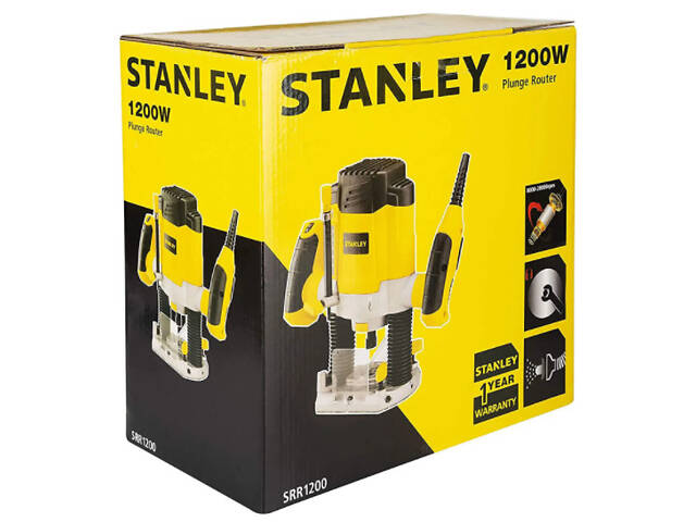 Фрезер STANLEY SRR1200, цанга 6, 6,35, 8, 1200 Вт, 27000 об/хв. - Фото 9