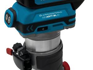 Акумуляторний фрезер-триммер KRAISSMANN 681 AOFT-BL 20MP (без акумулятора та ЗУ)