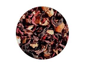 Фруктовий Чай на основі гібіскуса з ароматом полуничного джему Нахальний фрукт ТМ Камелія 1 кг