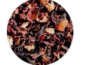 Фруктовий Чай на основі гібіскуса з ароматом полуничного джему Нахальний фрукт ТМ Камелія 1 кг