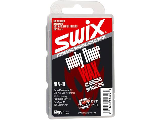 Фторзмістниий парафін Swix MB77 Moly fluor wax 60g (1052-MB077-6) - Фото 1