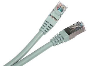 FTP, 3 м, кат. 5e Патч-корд серый