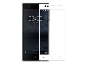 Full Cover защитное стекло для Nokia 3 - White