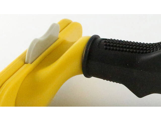 Фурмінатор з кнопкою Pet Comb 10 см (розмір L) для розчісування шерсті котів та собак - Фото 2