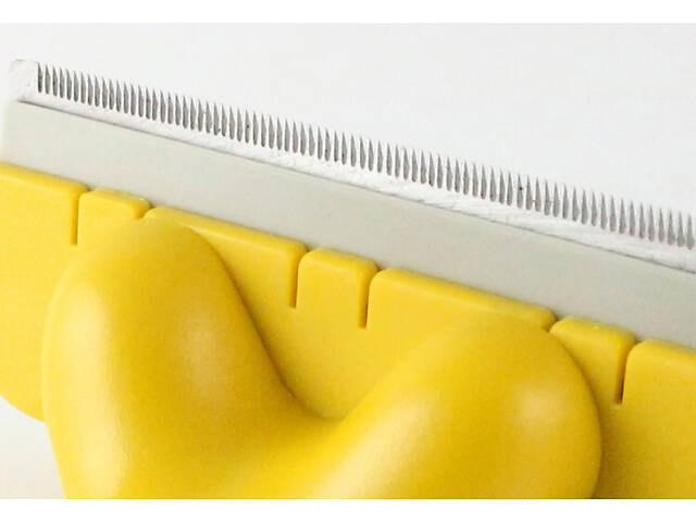 Фурмінатор з кнопкою Pet Comb 10 см (розмір L) для розчісування шерсті котів та собак - Фото 3