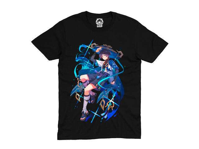 Футболка Bioworld Wanderer Genshin Impact MRZ v350 S Чорний (25893) - Фото 1