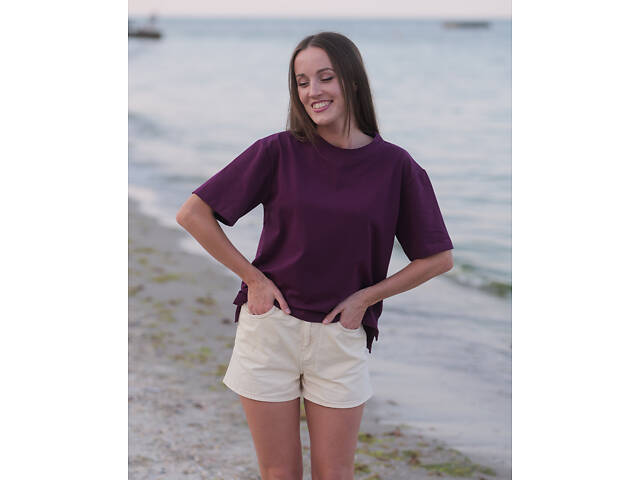 Футболка 'Faino' сливова - Фото 1