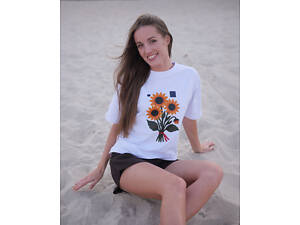 Футболка 'Faino' з соняшником