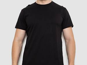 Футболка мужская базовая, цвет черный, 244R20603