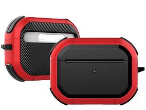 Футляр противоударный Black ed. для наушников Airpods Pro Red