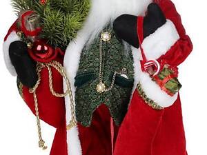 Фігура «Санта з носком» 60 см (м'яка іграшка), червоний