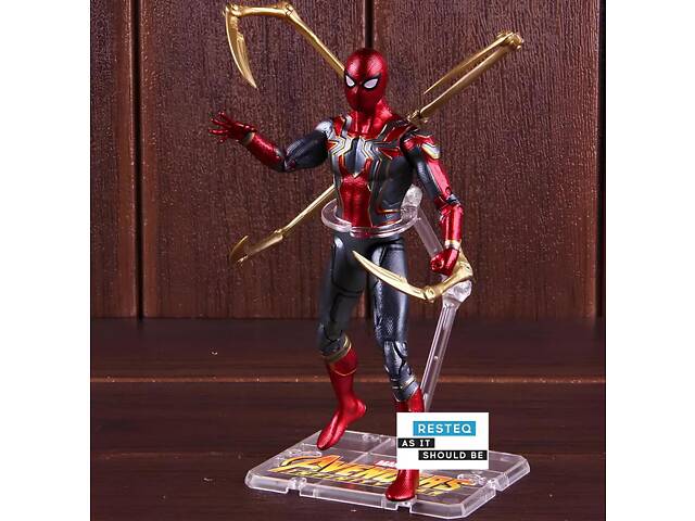 Фигурка Человек-Паук Marvel 17 см из фильма Мстители Война Бесконечности с коробкой RESTEQ - Фото 3
