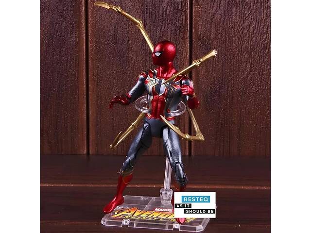 Фигурка Человек-Паук Marvel 17 см из фильма Мстители Война Бесконечности с коробкой RESTEQ - Фото 4