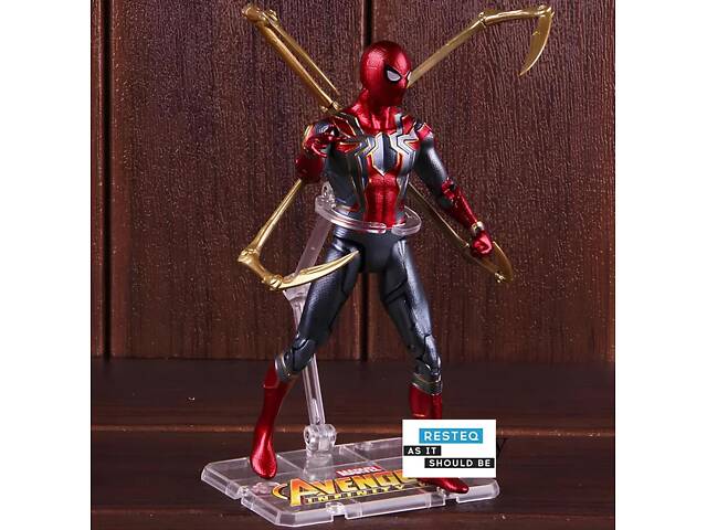 Фигурка Человек-Паук Marvel 17 см из фильма Мстители Война Бесконечности с коробкой RESTEQ - Фото 5