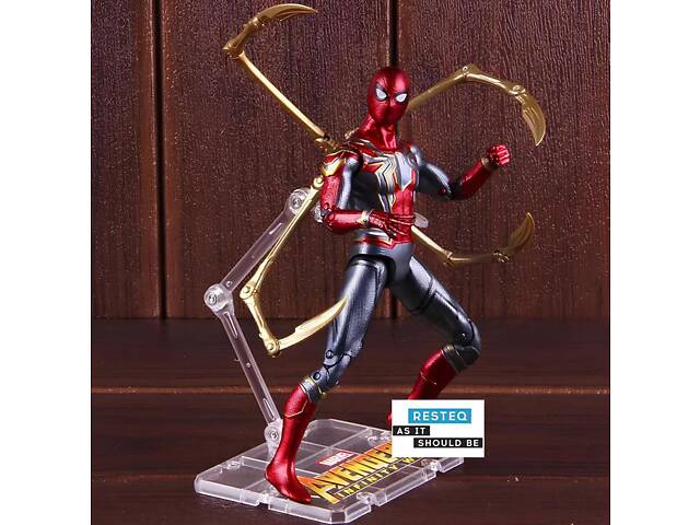 Фигурка Человек-Паук Marvel 17 см из фильма Мстители Война Бесконечности с коробкой RESTEQ - Фото 7