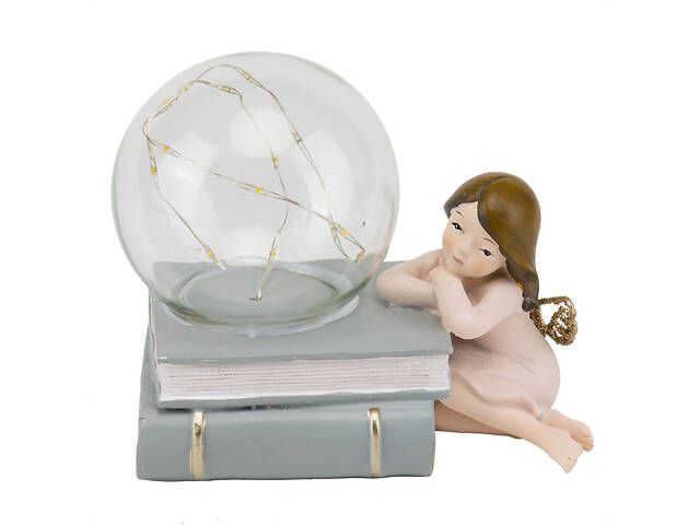 Фігурка декоративна Куля на книгах Lefard AL113223 Рожевий - Фото 1