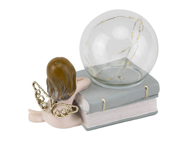 Фігурка декоративна Куля на книгах Lefard AL113223 Рожевий - Фото 2