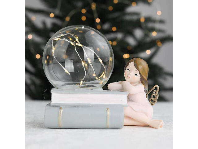 Фігурка декоративна Куля на книгах Lefard AL113223 Рожевий - Фото 3